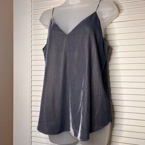 Express Gray Velvet Cami Tank | Size: S